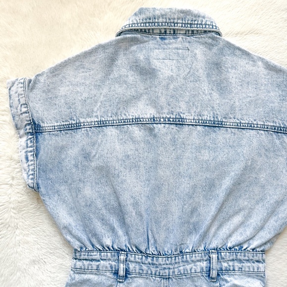 BLANKNYC Head Backstage Acid Wash Denim Romper Jumpsuit - Picture 11 of 14